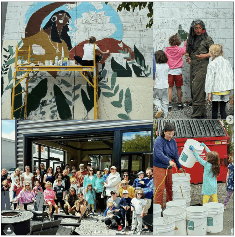 Spring Clean and Mural Scene with Indigo Arts Alliance
